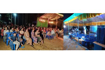 ငလျင်ဒဏ်သင့် ဝန်ထမ်းမိသားစုများ ယာယီနေအိမ်များတွင် နေရာချထားပြီးစီးခြင်း အထိမ်းအမှတ် ဖျော်ဖြေရေး အခမ်းအနားကျင်းပခြင်း